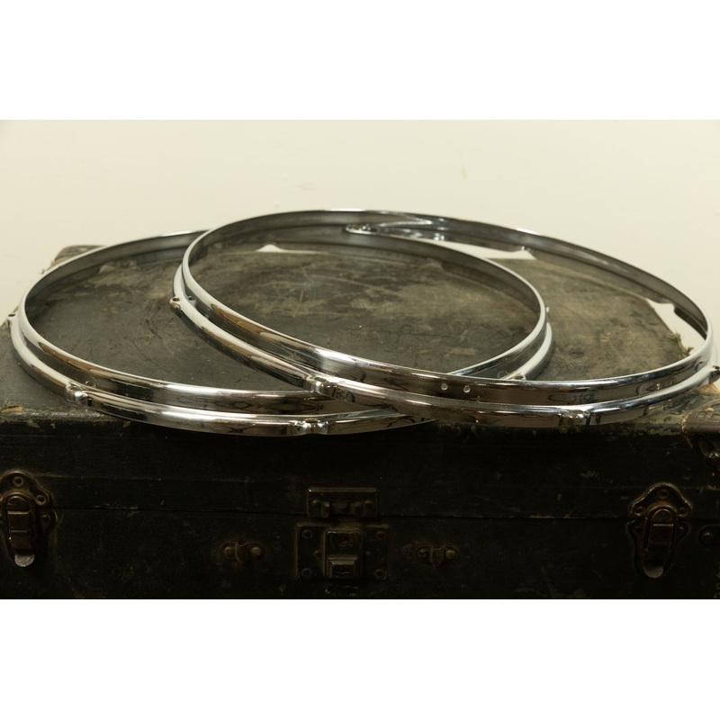 1960s Slingerland 18" Stick Saver Chrome Over Brass Hoops