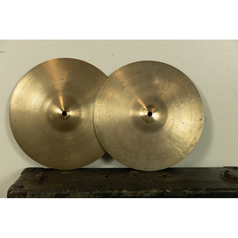 1960s Zildjian A 12" Hi Hat Cymbals 596g 601g