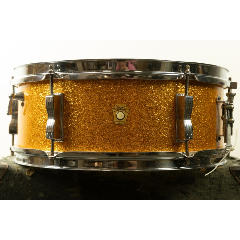 1963 Ludwig 5x14 Gold Sparkle Pioneer Snare Drum