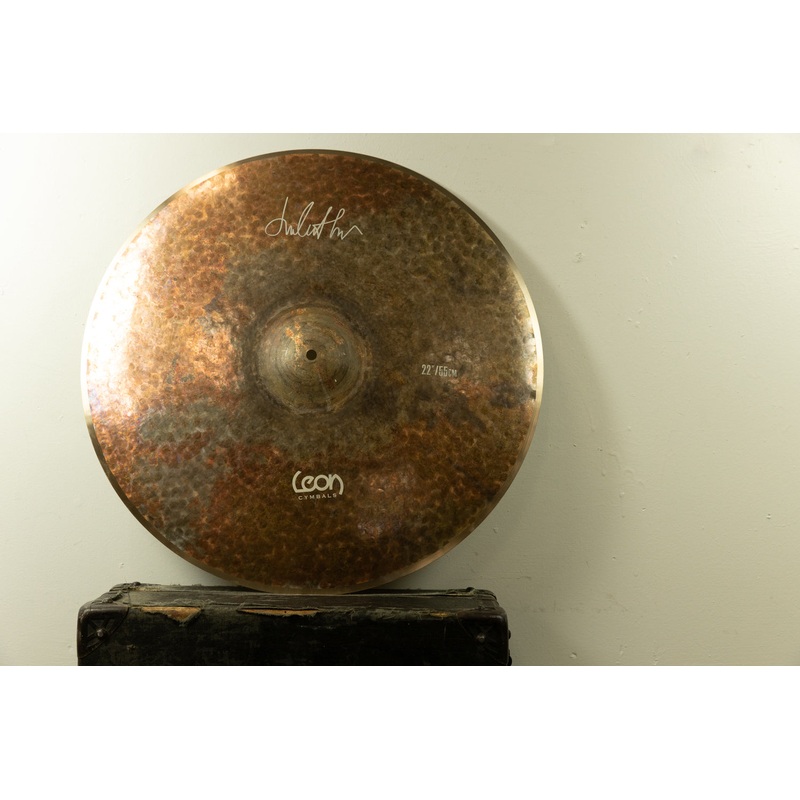 Leon 22" Dark Half Raw Mega Bell Ride Cymbal 2400g