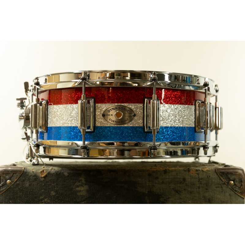 Rogers USA 5.5x14 Red White and Blue Dynasonic Snare Drum