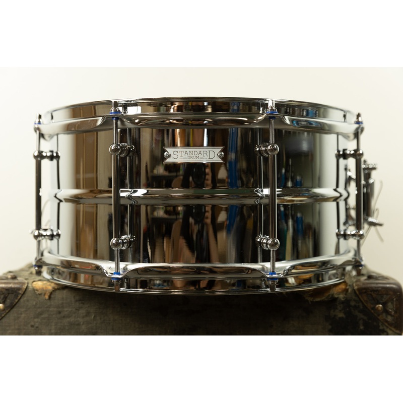 Standard Drum Co. 6.5x14 Regular Bead Chrome Over Brass Snare Drum