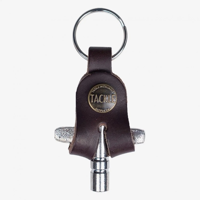 Tackle Instrument Co Mahogany Leather Drum Key