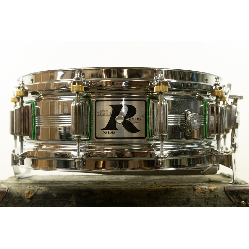 Vintage Rogers 5x14 Big R "Green Felt" Dynasonic Snare Drum