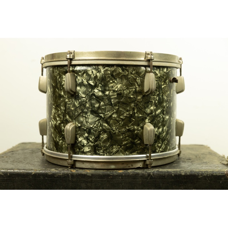 Vintage Slingerland 9x13 Black Diamond Pearl Radio King Tom