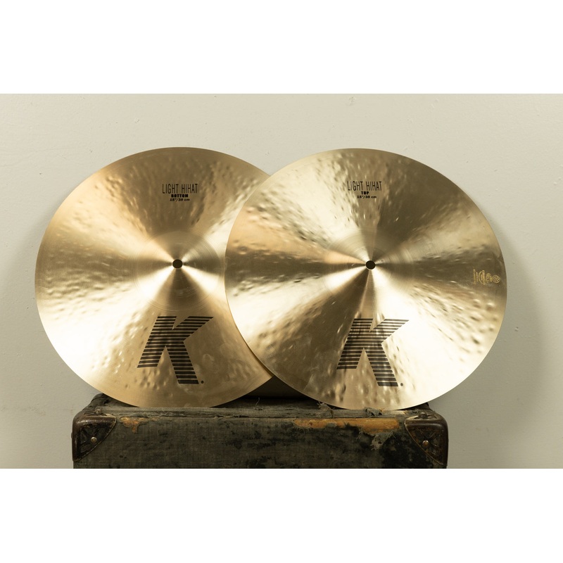 Zildjian 15" K Light Hi Hat Cymbals 1319g 1077g
