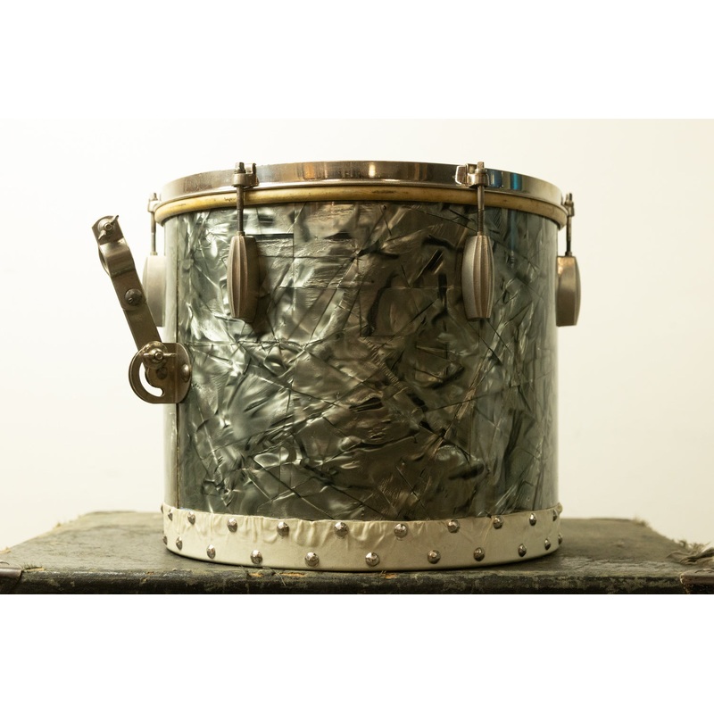 1940s Slingerland 12x14 Black Diamond Pearl Radio King Tom