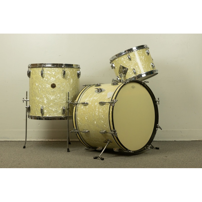 1950s Gretsch "Bop Outfit" White Marine Pearl Drum Set