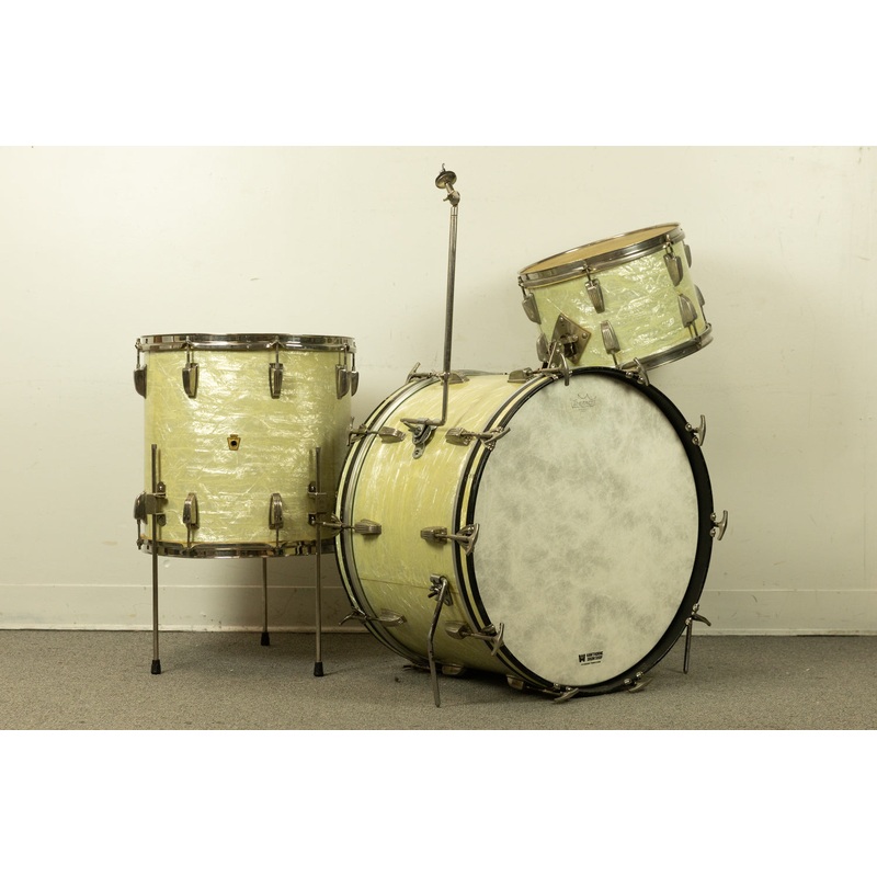1956 WFL "Buddy Rich Super Classic" White Marine Pearl Drum Set