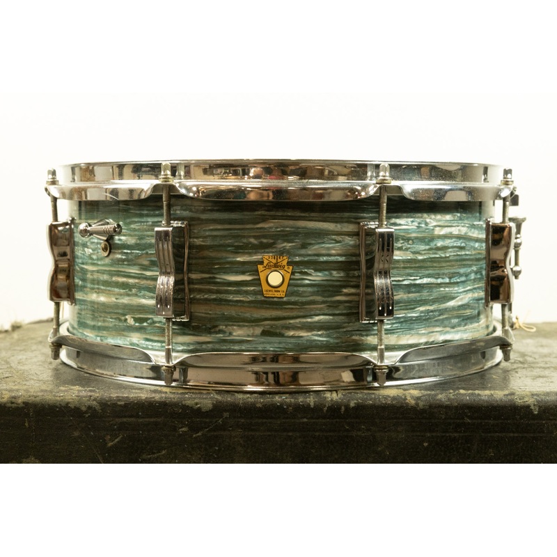 1960s Ludwig 5x14 Oyster Blue Jazz Festival Snare Drum
