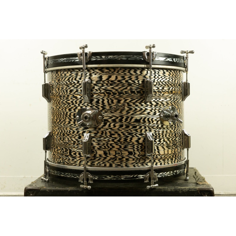 1960s Rogers 14x20 Black Onyx Pearl Bass Drum