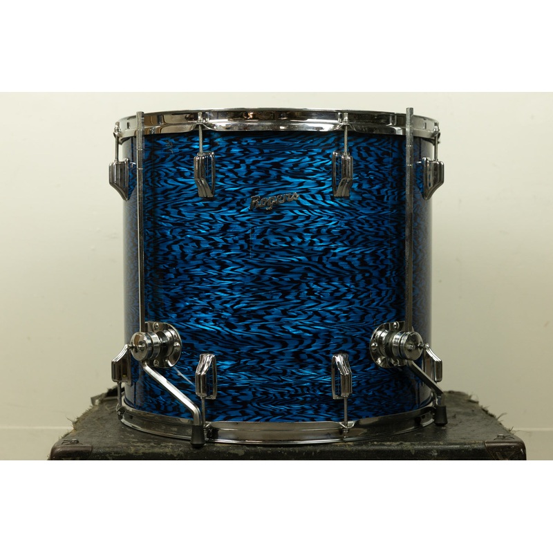 1960s Rogers 16x18 Blue Onyx Pearl Floor Tom