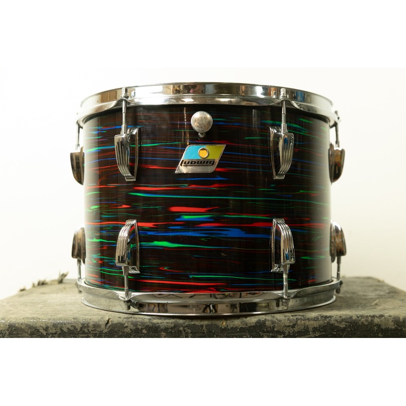 1970s Ludwig 10x14 Psychedelic Red Tom