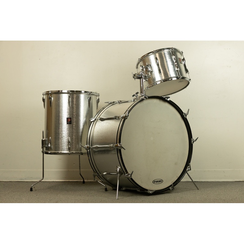 1970s Premier "Silver Star" 14x26 10x14 and 18x16 Drum Set