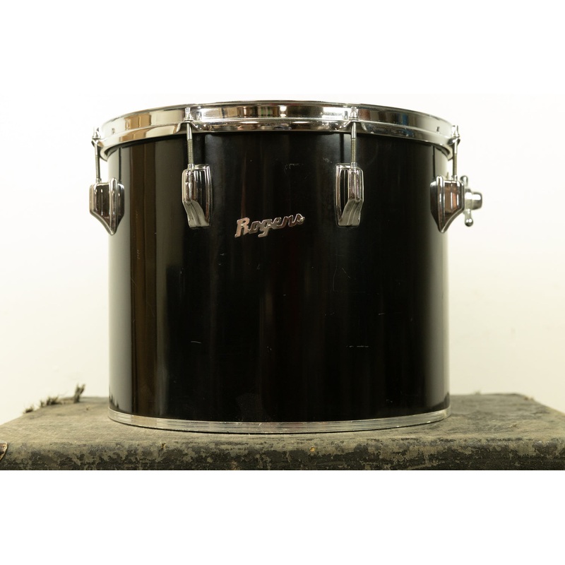 1970s Rogers 12x15 Jet Black Pearl Concert Tom