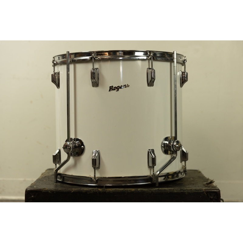 1970s Rogers 16x18 New England White Floor Tom
