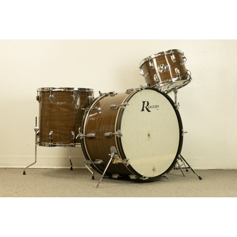 1970s Rogers New Mahogany 14x24 9x13 and 16x16 Drum Set