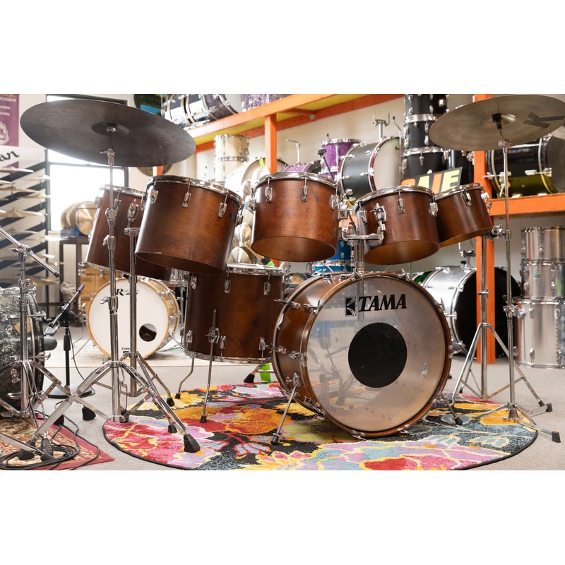 1970s Tama Superstar Custom Mahogany "Saturn" Drum Set