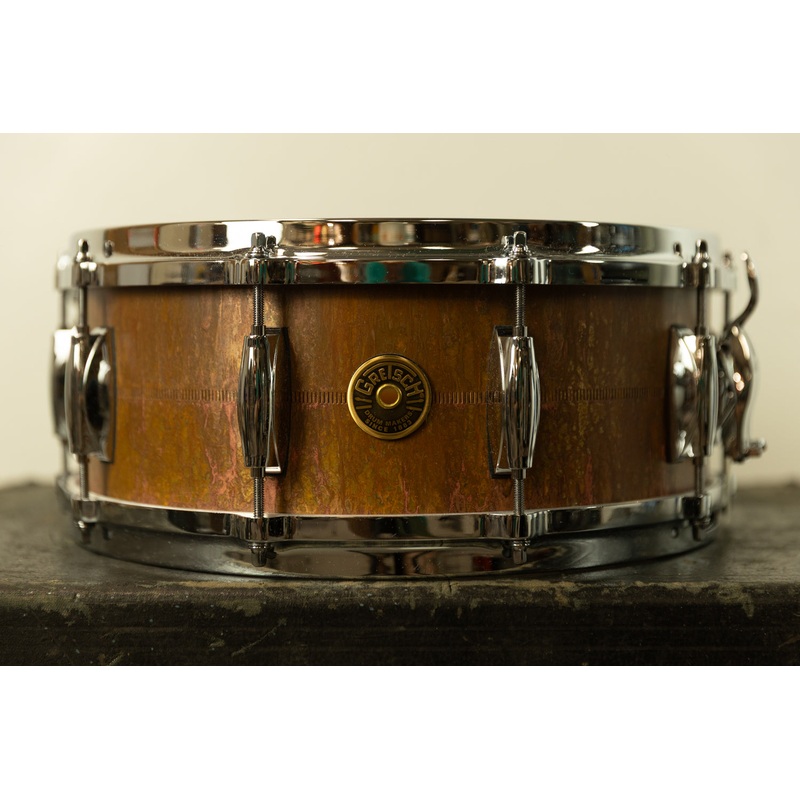 Gretsch 5.5x14 Keith Carlock Signature Brass Shell Patina Finish Snare Drum