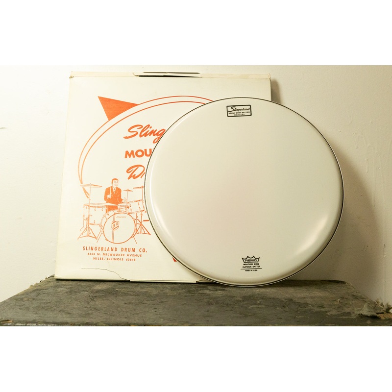 New Old Stock Slingerland 15" Smooth White Heavy Duty Batter Head