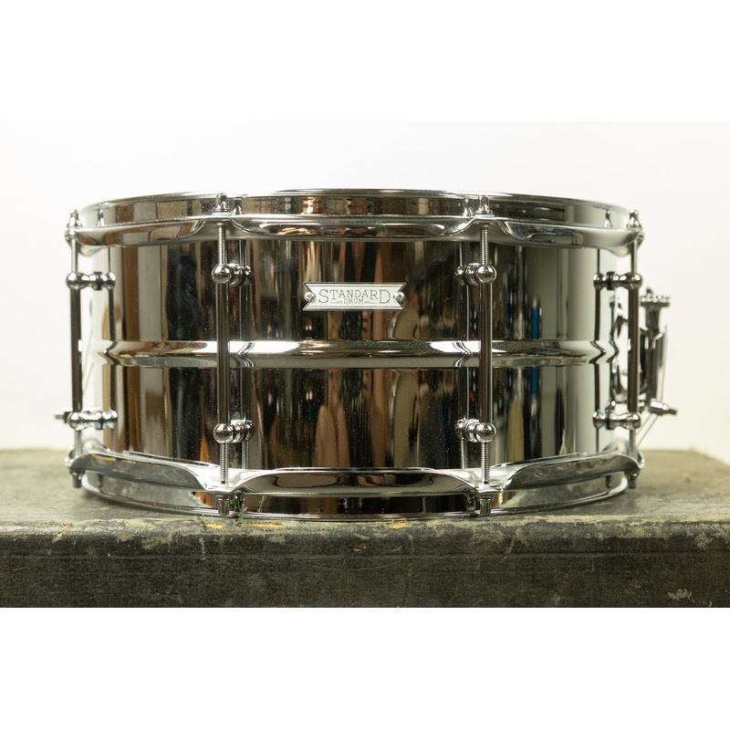 Standard Drum Co. 6.5x14 Regular Bead Chrome Over Brass Snare Drum (Used)