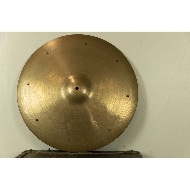 1950s Zildjian A 19" Large Stamp Sizzle Crash Cymbal 1632g