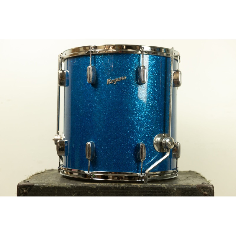 1960s Rogers 16x16 Sparkling Blue Pearl Floor Tom
