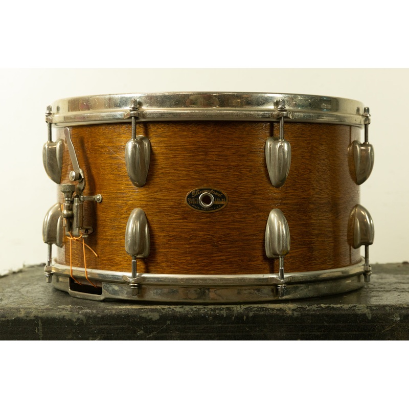 1961 Slingerland 8x15 Natural Mahogany Concert King Snare Drum
