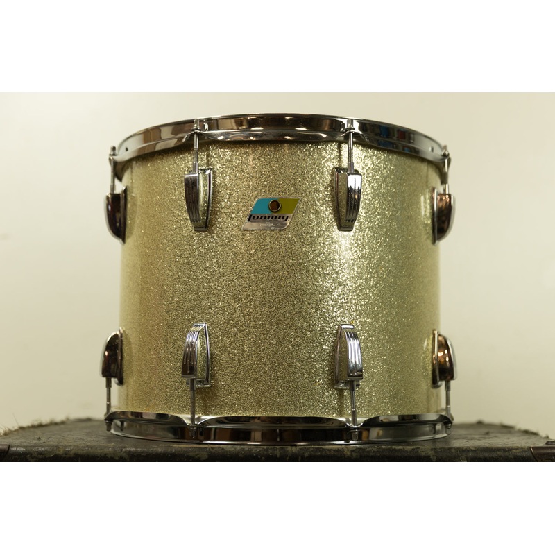 1970s Ludwig 12x15 Silver Sparkle Tom