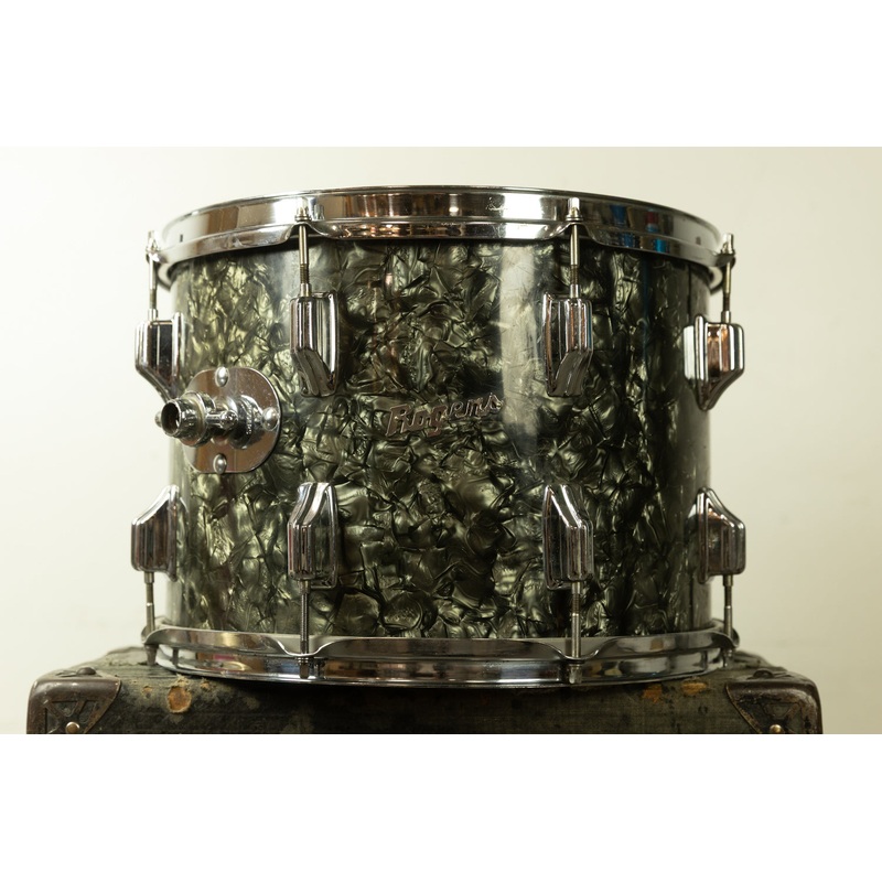 1970s Rogers 10x14 Black Diamond Pearl Tom