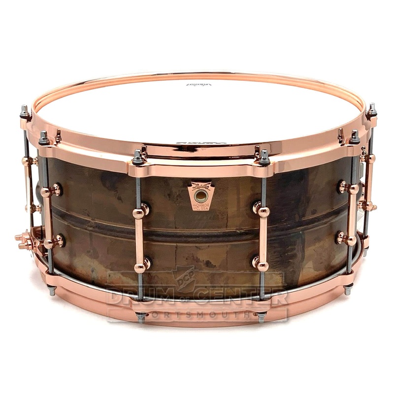Ludwig LC663TC Copper Phonic Natural Snare Drum 14x6.5 w/Copper Hardware