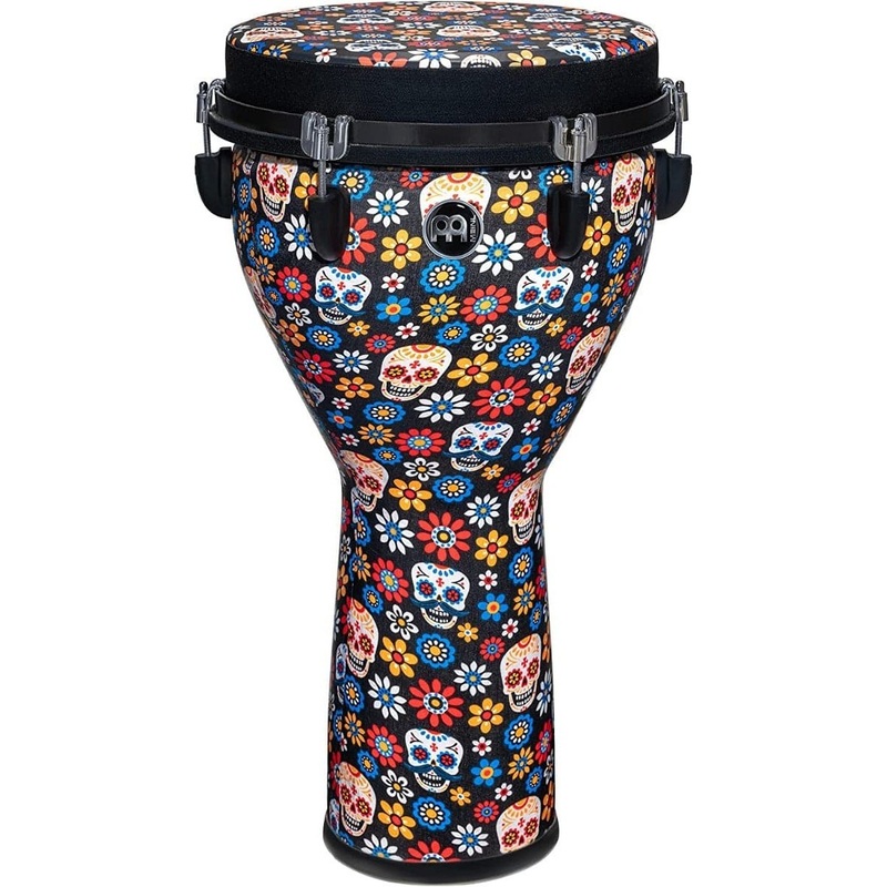 Meinl Jumbo Djembe 12" Day Of The Dead w/Matching Drum Head