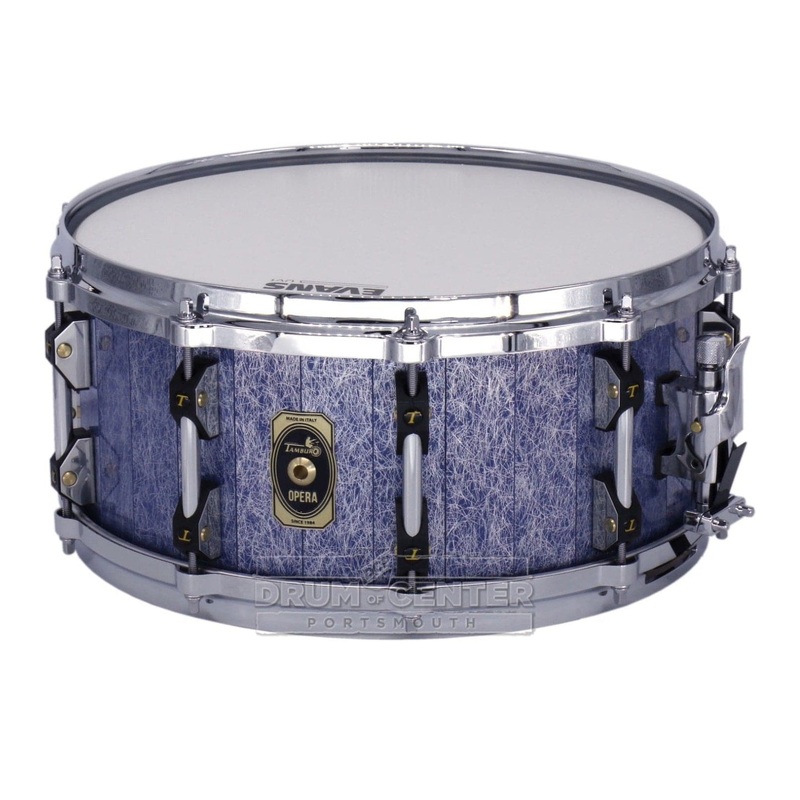 Tamburo Opera Series Stave Snare Drum 14x6.5 Fantasy Blue