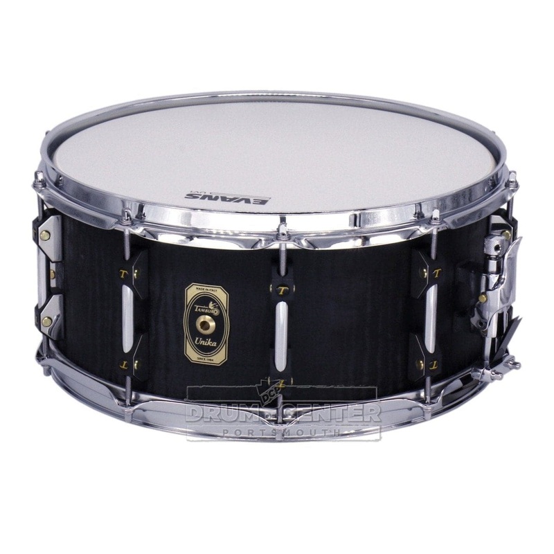 Tamburo Unika Series Snare Drum 14x6.5 Flamed Black