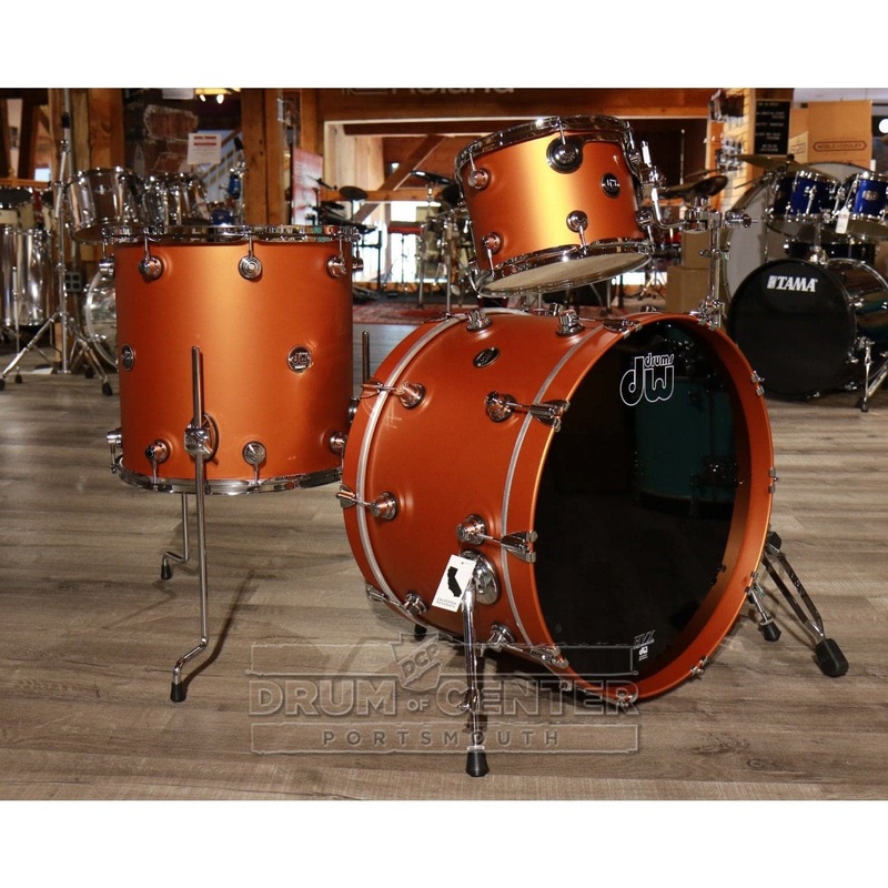 DW Performance 3pc Drum Set 22/12/16 Hard Satin American Rust