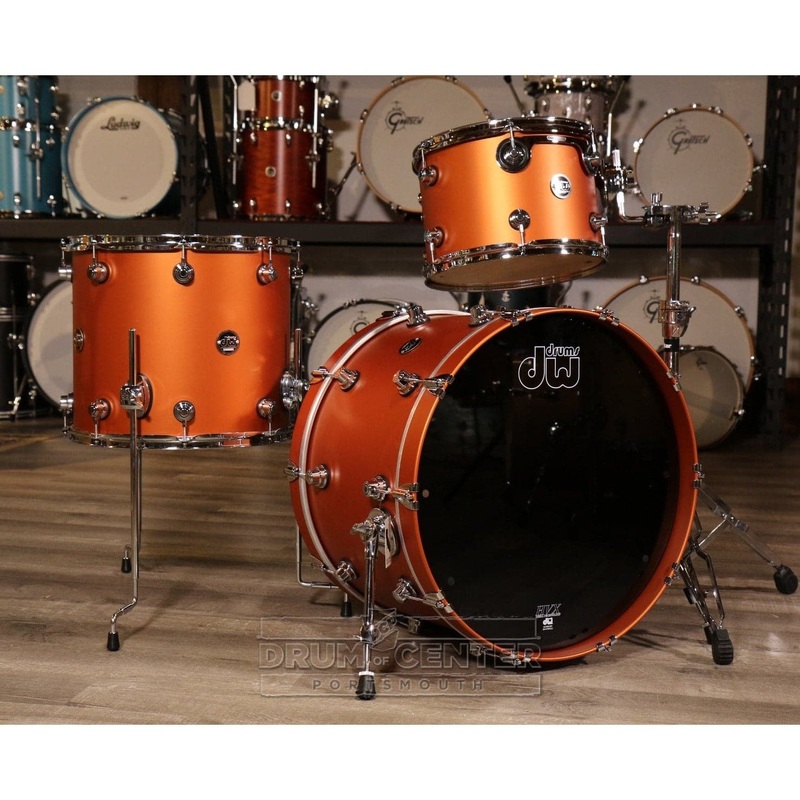 DW Performance 3pc Drum Set 22/13/16 Hard Satin American Rust