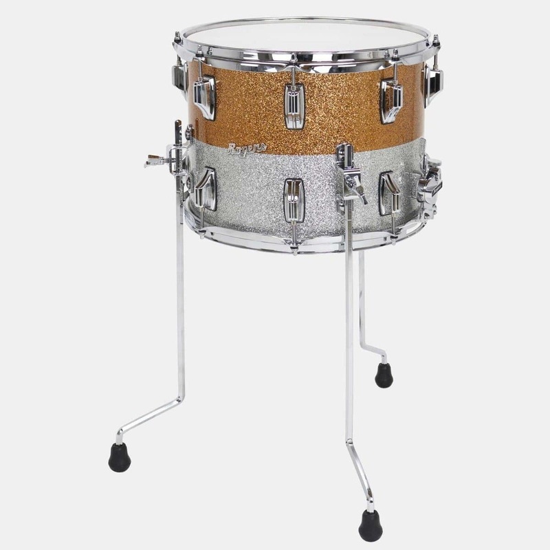 Rogers ThunderTone Snare Drum 14x10 Gold/Silver Two-Tone Lacquer