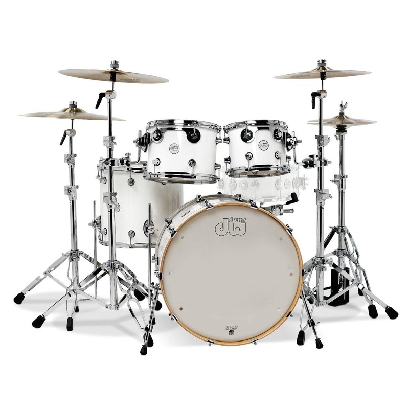 DW Design 4pc Drum Set Gloss White