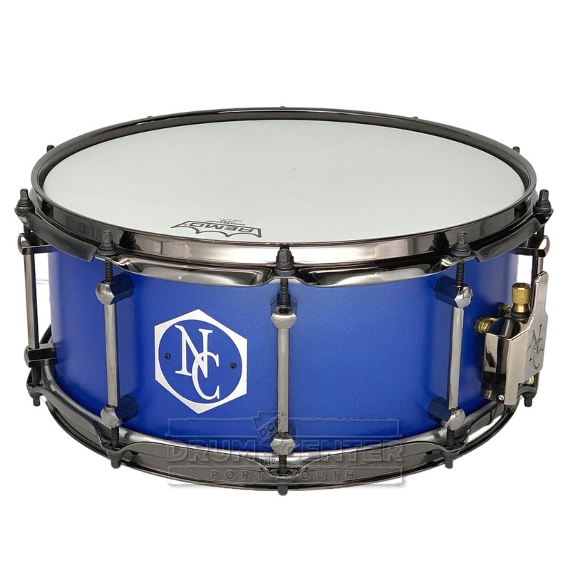 Noble & Cooley Alloy Classic Painted Snare Drum 14x6 Flat Royal Blue w/Black Hw