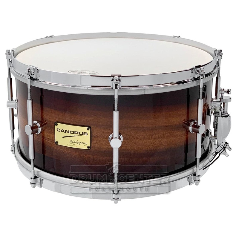 Canopus Mahogany Snare Drum 14x7 Brown Burst Lacquer w/Single Flanged Hoops