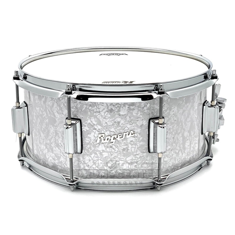 Rogers Powertone Limited Edition Snare Drum 14x6.5 White Marine Pearl