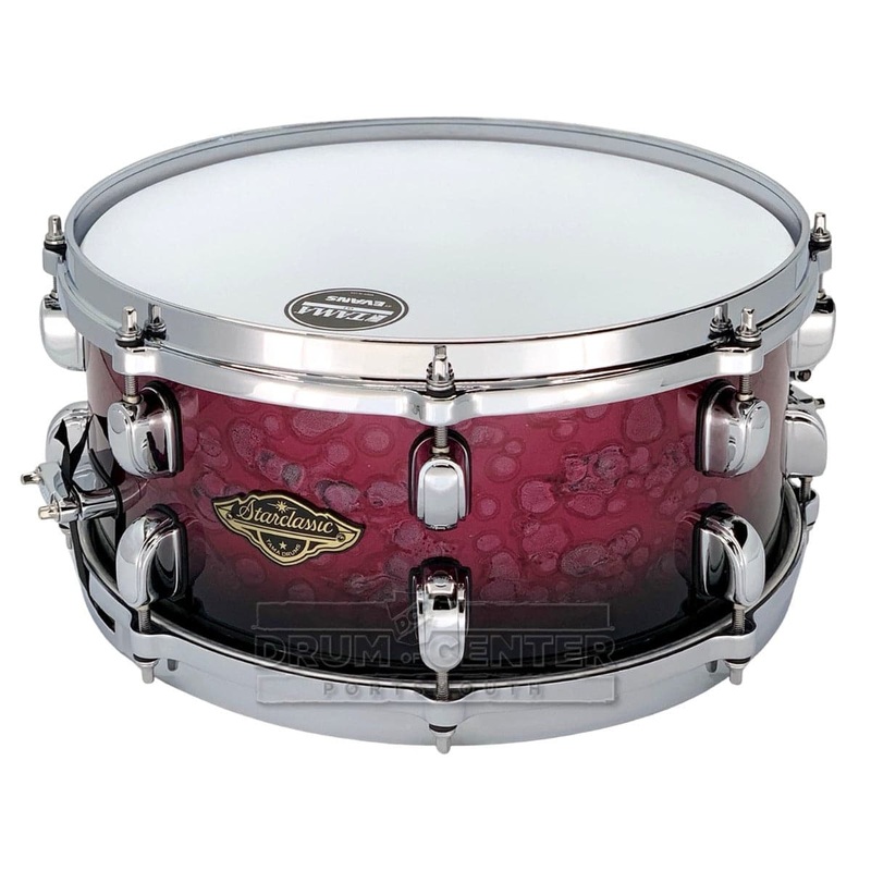 Tama Starclassic Walnut/Birch Snare Drum 13x6 Molten Dark Raspberry Fade