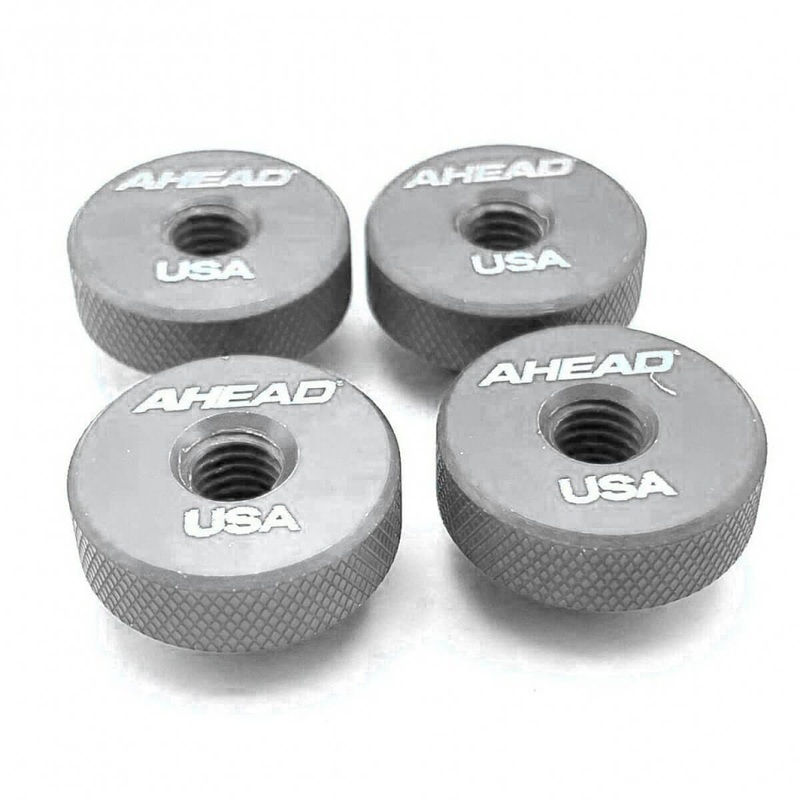 Ahead Speed Nuts Knurled Metal Cymbal Washer 4pk Aluminum