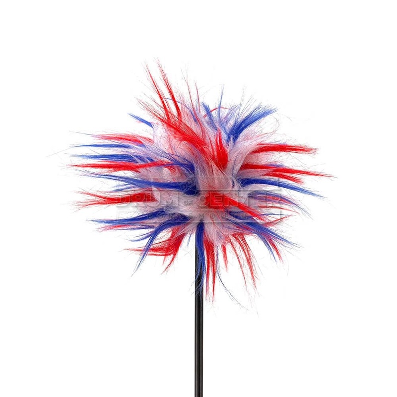 Danmar Furry Kick Beater, Red/White/Blue, Black Shaft