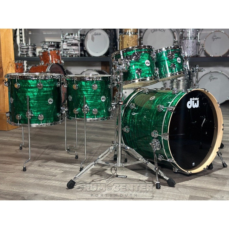 DW Collectors Maple VLT 333 5pc Drum Set Emerald Onyx