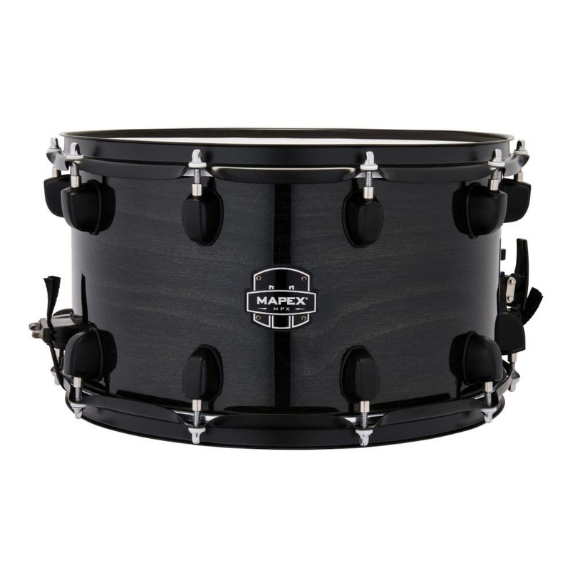 Mapex MPX Maple/Poplar Hybrid Shell Snare Drum 14x8 Trans Midnight Black