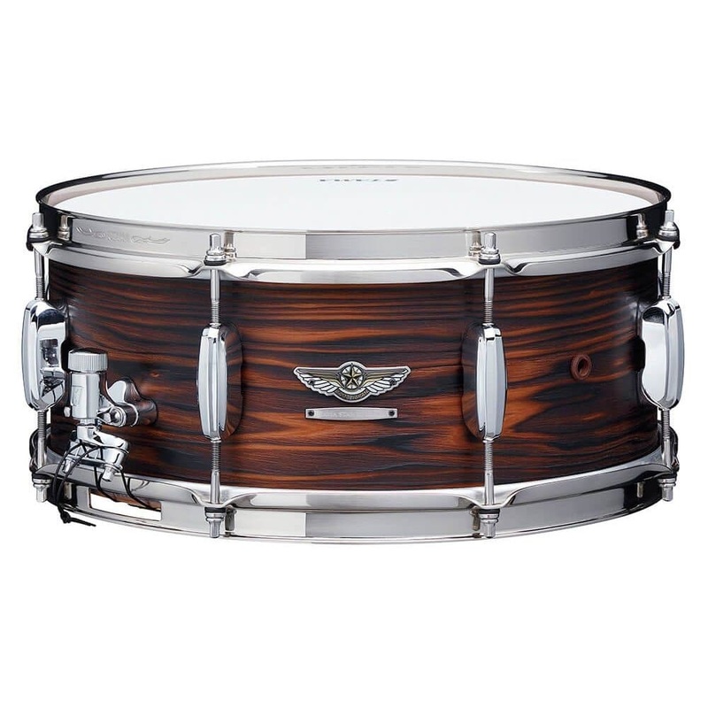 Tama Star Reserve Solid Japanese Cedar Snare Drum 14x6 Burnt Oiled Cedar