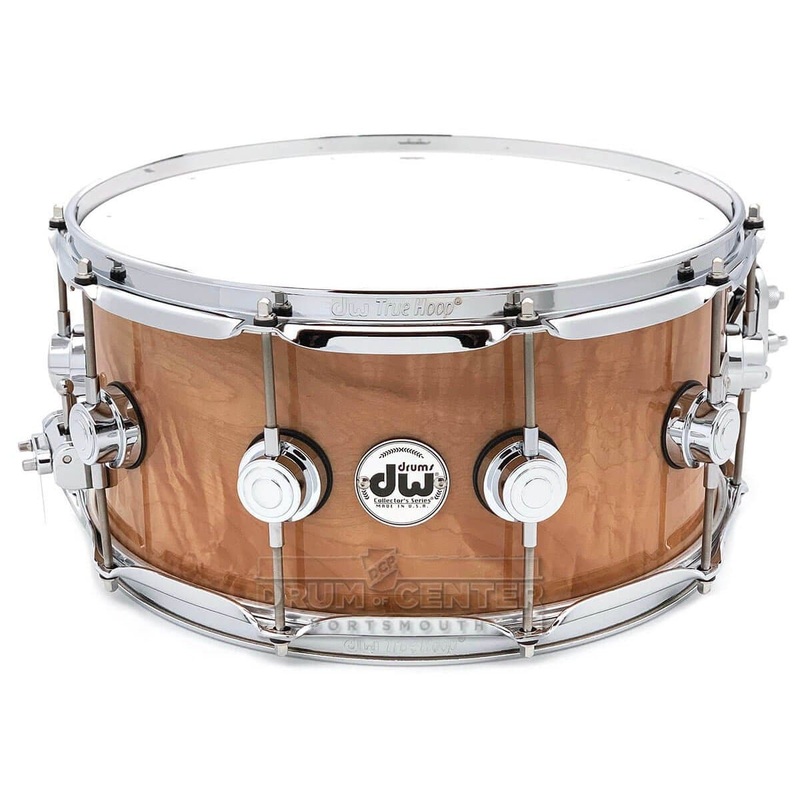 DW Collectors VLT Maple Snare Drum 14x6.5 Natural Super Curl