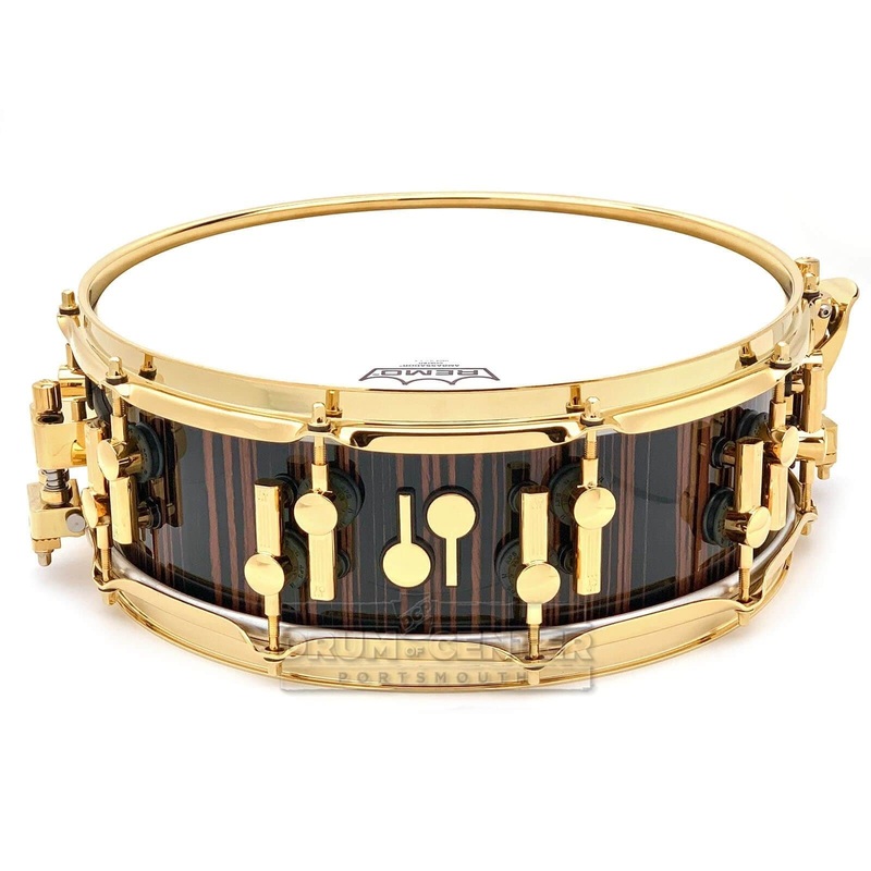 Sonor SQ2 Heavy Beech Snare Drum 14x5 Ebony Gloss w/Gold Hw