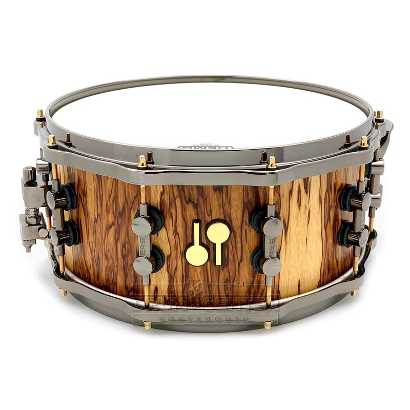 Sonor SQ2 Heavy Maple Snare Drum 14x6.5 African Marble Semi Gloss w/Black & Gold Hw